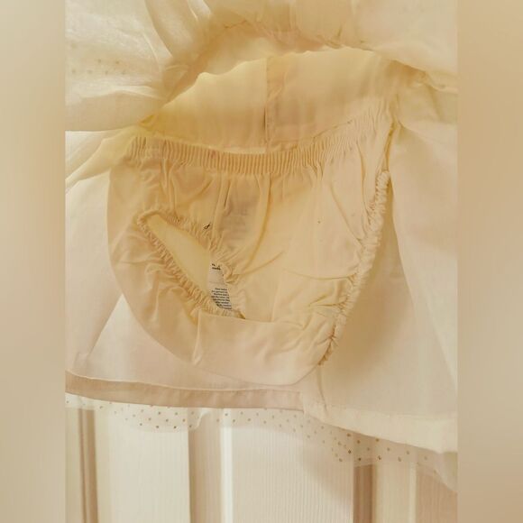 Just one you by Carters special occasion ivory & gold dress NWT - Picture 2 of 11